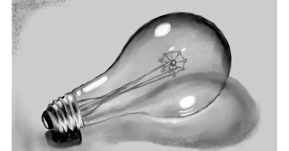 Drawing of Light bulb by SAM AKA MARGARET 🙄