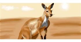 Drawing of Kangaroo by Annie