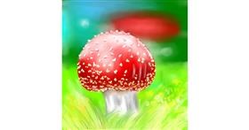 Drawing of Mushroom by Vinci