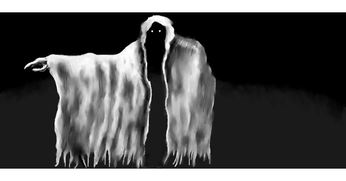 Drawing of Ghost by Debidolittle