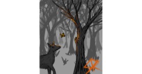 Drawing of Forest by SoapyRoman 