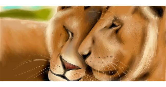 Drawing of Lion by Yukhei