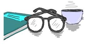 Drawing of Glasses by Emy