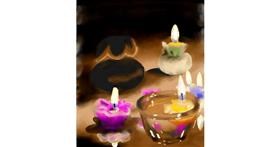 Drawing of Candle by Bugoy