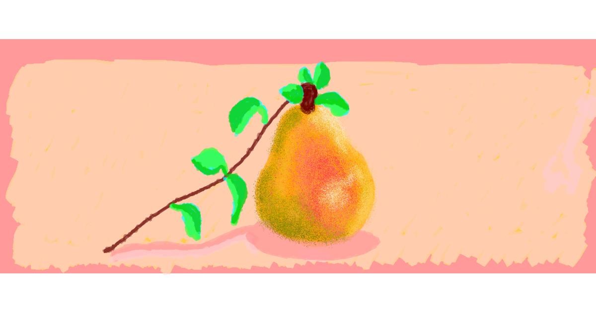 Drawing of Pear by Helena