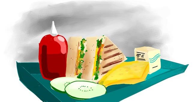 Drawing of Sandwich by Ryu