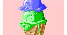 Drawing of Ice cream by Sam