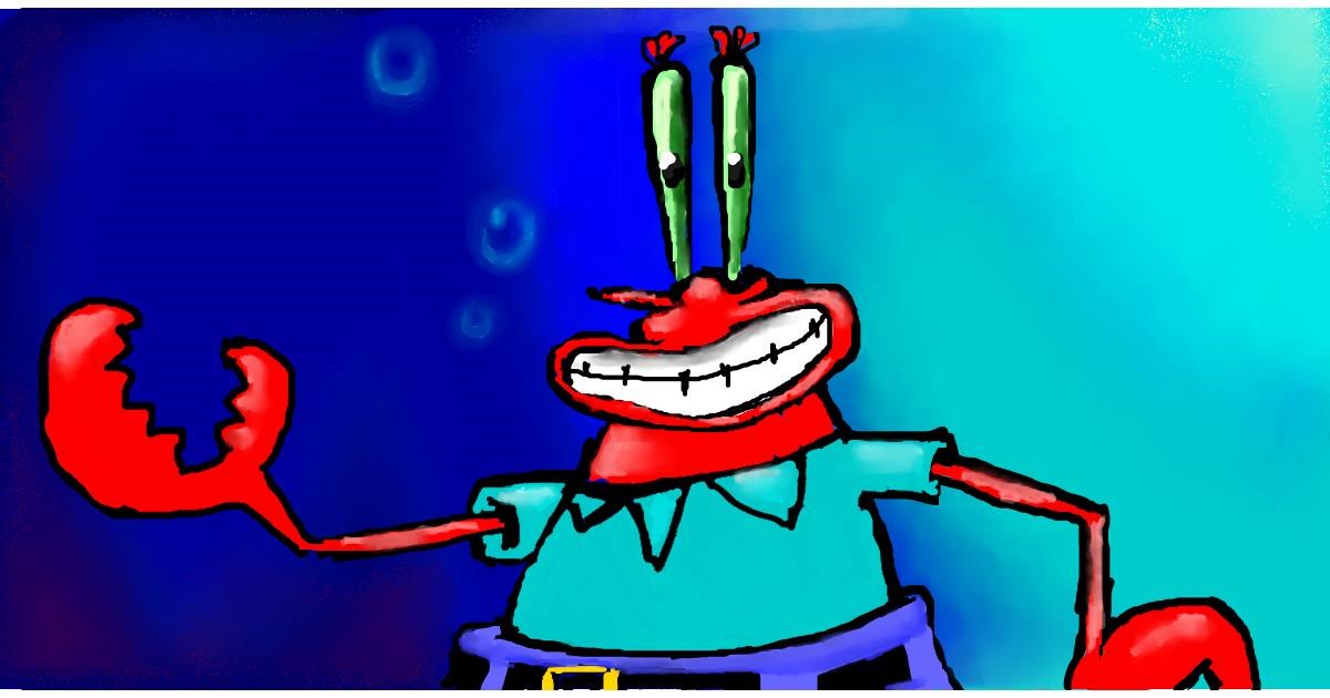 Watch пёџtuesdayпґё Draw Mr Krabs Spongebob
