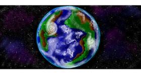 Drawing of Earth by Annie