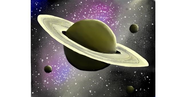 Drawing of Saturn by Tokyo