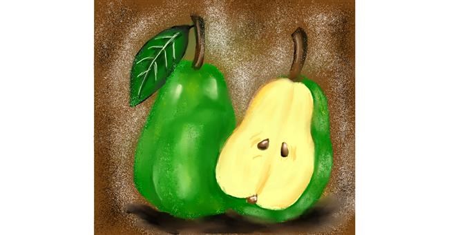 Drawing of Pear by Cindy