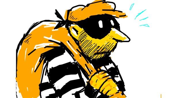 Drawing of Burglar by Derp