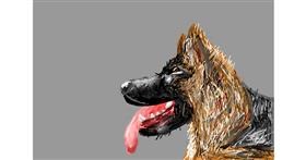 Drawing of Dog by Soaring Sunshine