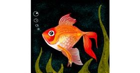 Drawing of Goldfish by Alex Berrhto