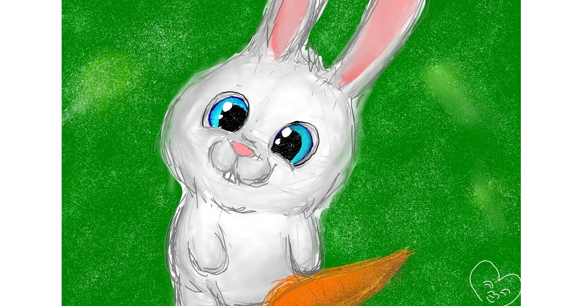 Drawing of Bunny by Milk