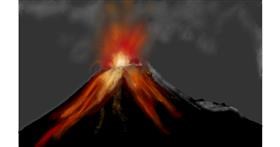 Drawing of Volcano by Chipakey