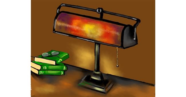 Drawing of Lamp by Cec