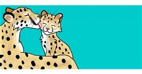 Drawing of Cheetah by Nicko