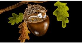 Drawing of Acorn by Eclat de Lune