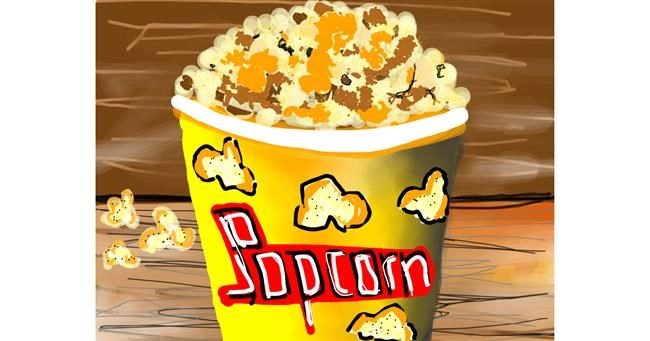 Popcorn-Zeichnung von Bro 2.0😎