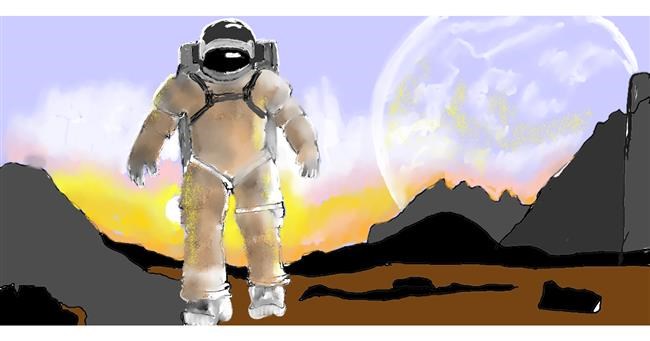 Astronaut-Zeichnung von SAM AKA MARGARET 🙄