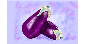 Drawing of Eggplant by GJP