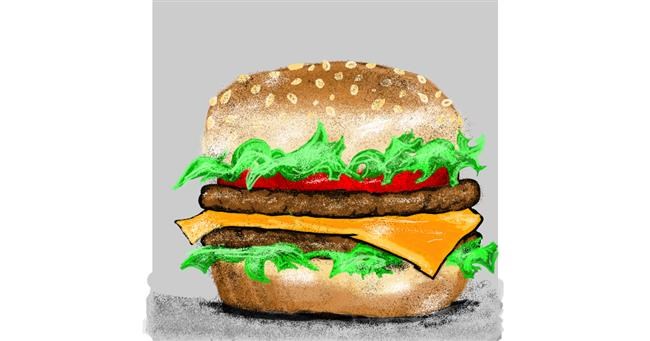 Drawing of Burger by SIREN