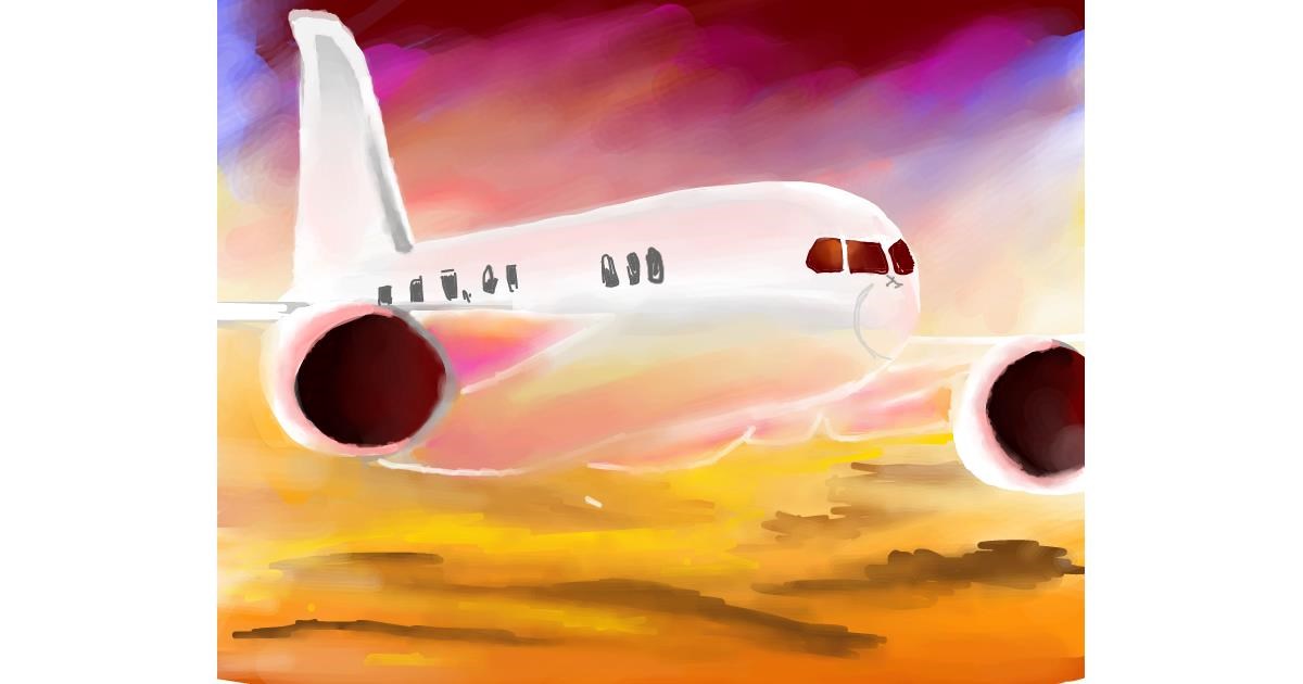 Drawing of Airplane by Bro 2.0😎