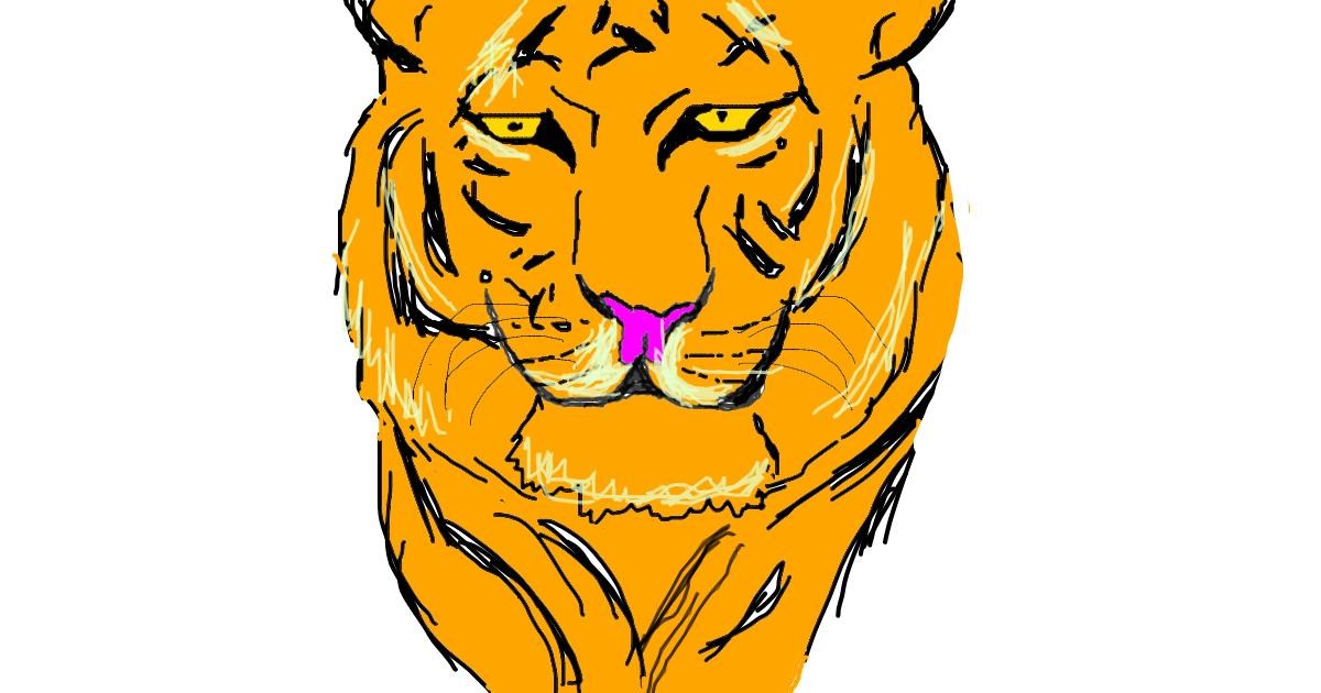 Drawing of Tiger by jel sad ok