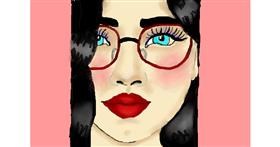 Drawing of Glasses by Debidolittle