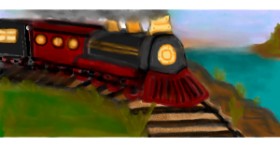 Drawing of Train by albor
