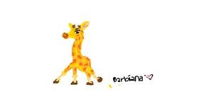 Drawing of Giraffe by barbiana
