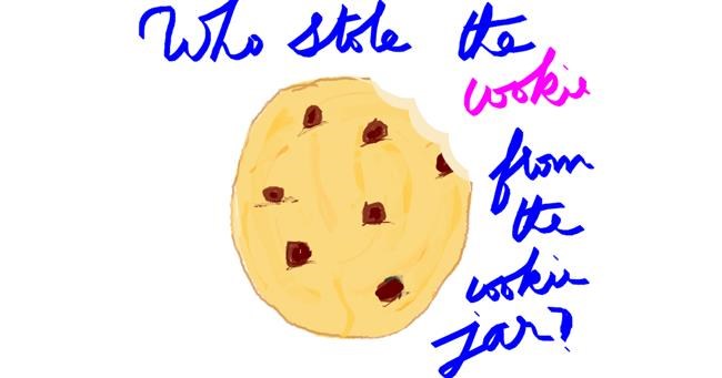 Drawing of Cookie by Vicki