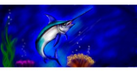 Drawing of Swordfish by Annie