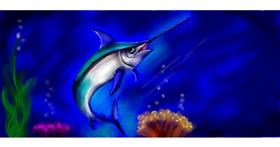 Schwertfisch-Zeichnung von Annie