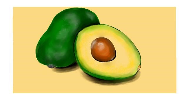 Drawing of Avocado by DebbyLee