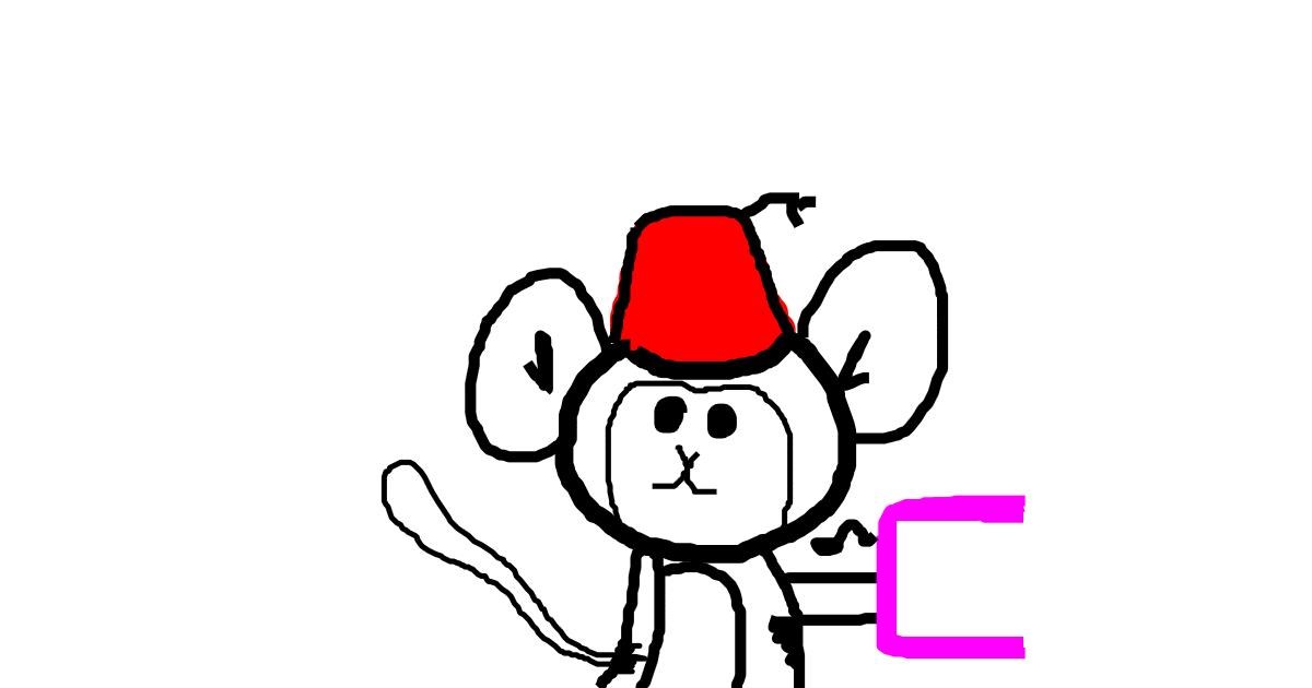 Drawing of Monkey by Anonymous