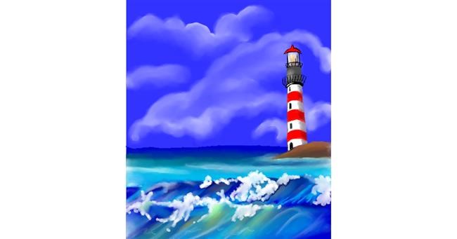 Drawing of Lighthouse by Lala