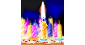 Drawing of Candle by ⋆su⋆vinci彡