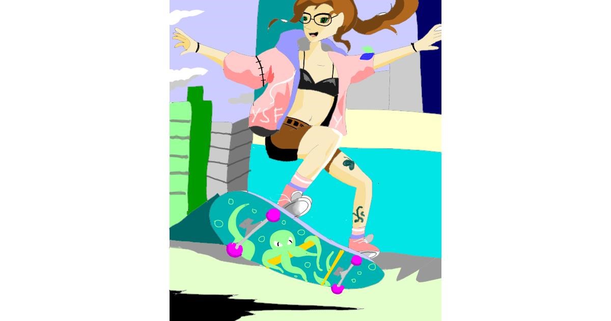 Drawing of Skateboard by ヴィクトル