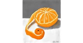 Drawing of Orange by GreyhoundMama