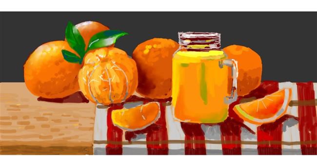 Drawing of Orange by Женя