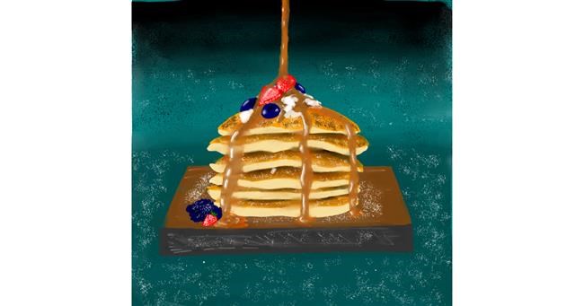 Drawing of Pancakes by irza