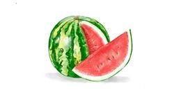 Drawing of Watermelon by GJP