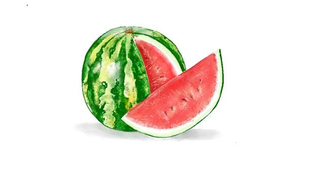 Wassermelone-Zeichnung von GJP