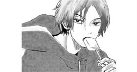 Drawing of Popsicle by Ryōmen