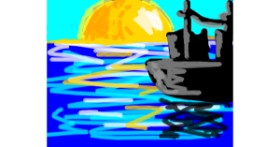 Drawing of Sailboat by :))