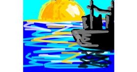 Drawing of Sailboat by :))
