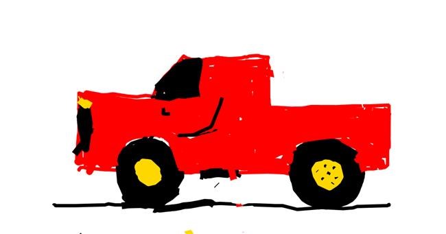 Drawing of Truck by Maddie