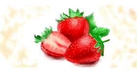 Drawing of Strawberry by mary